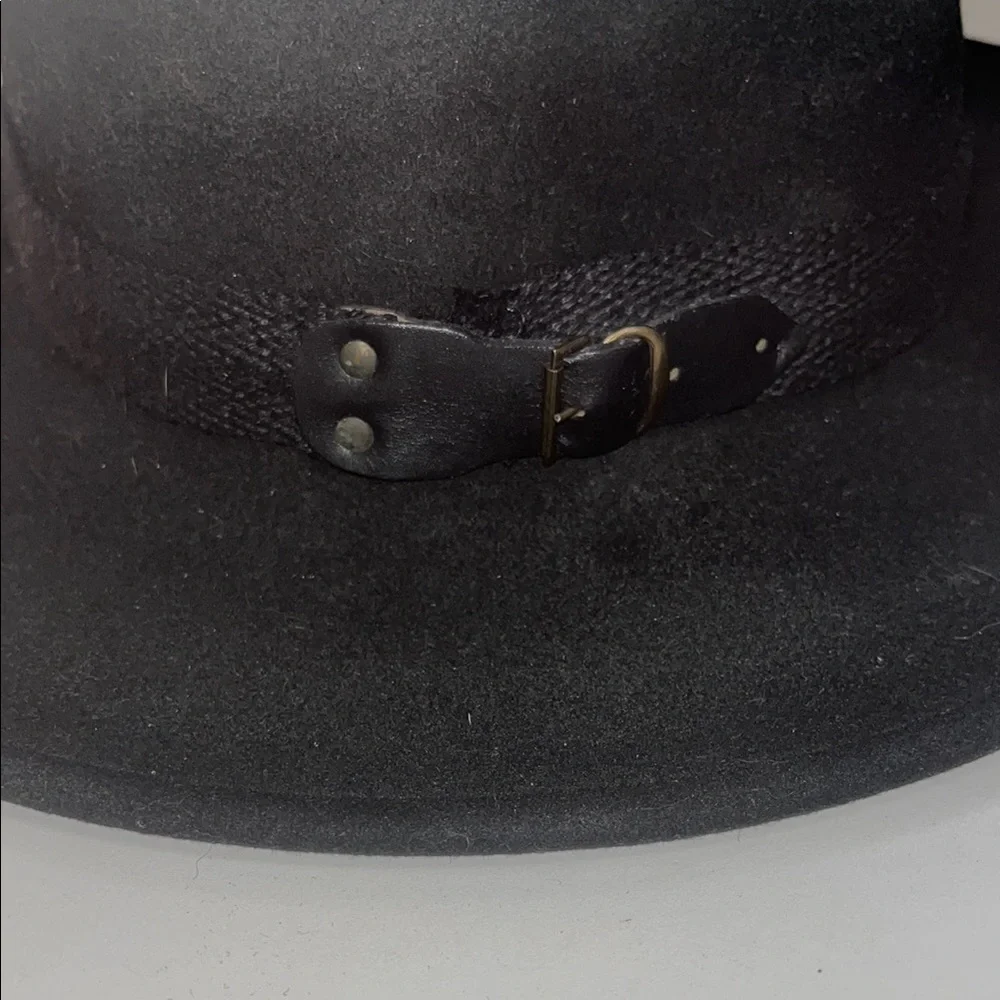 Wind River by Bailey / Madison Black Fedora Hat size small / 100% wool